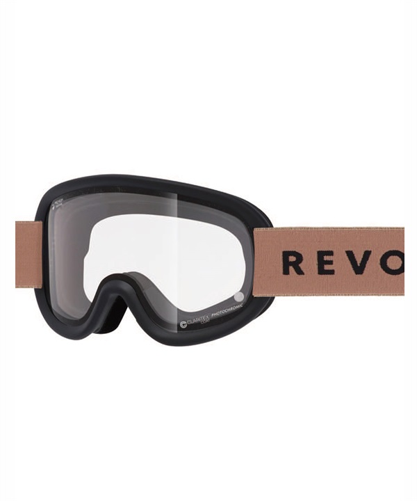 REVOLT リボルト SUPER LIGHT FRAME R25MBK 調光レンズ 平面レンズ スノーボード ゴーグル ユニセックス ムラサキスポーツ 24-25モデル LL J17