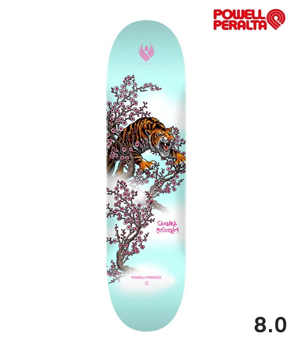 POWELL PERALTA パウエルペラルタ スケートボード デッキ 8.0inch YOSOZUMI SAKURA TIGER #242 スケボー