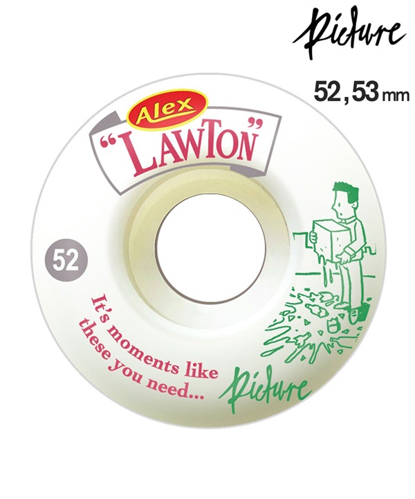 PICTURE WHEELS ピクチャーウィール スケートボード ウィール 52mm,53mm 103a LAWTON MOMENTS