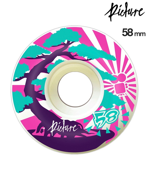 PICTURE WHEELS ピクチャーウィール スケートボード ウィール 80A 54~58mm BONSAI