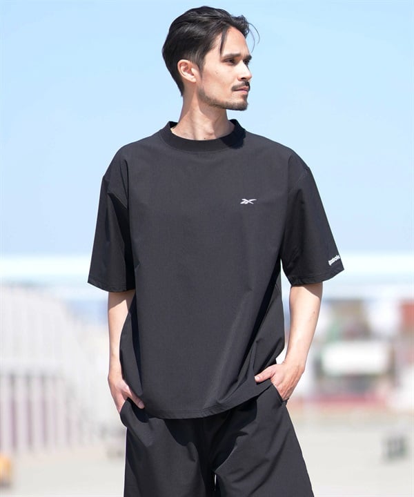 Reebok リーボック ラッシュガード 水陸両用 半袖 Tシャツ セットアップ対応 423911 ムラサキスポーツ限定
