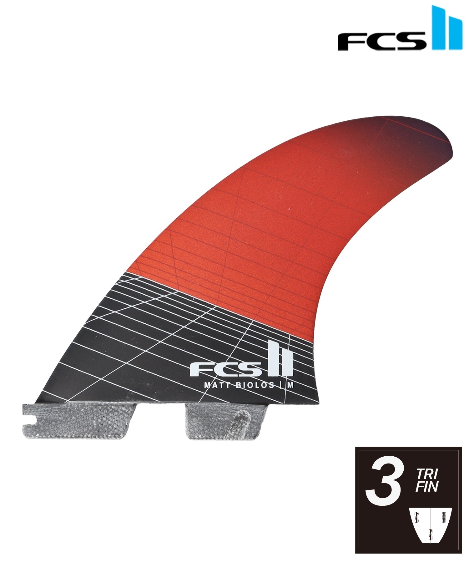 FCS2 エフシーエスツー Matt Biolos Tri Fins CARBON マット・バイオロス MAYHEM メイヘム フィン サーフィン ムラサキスポーツ(RED-M)