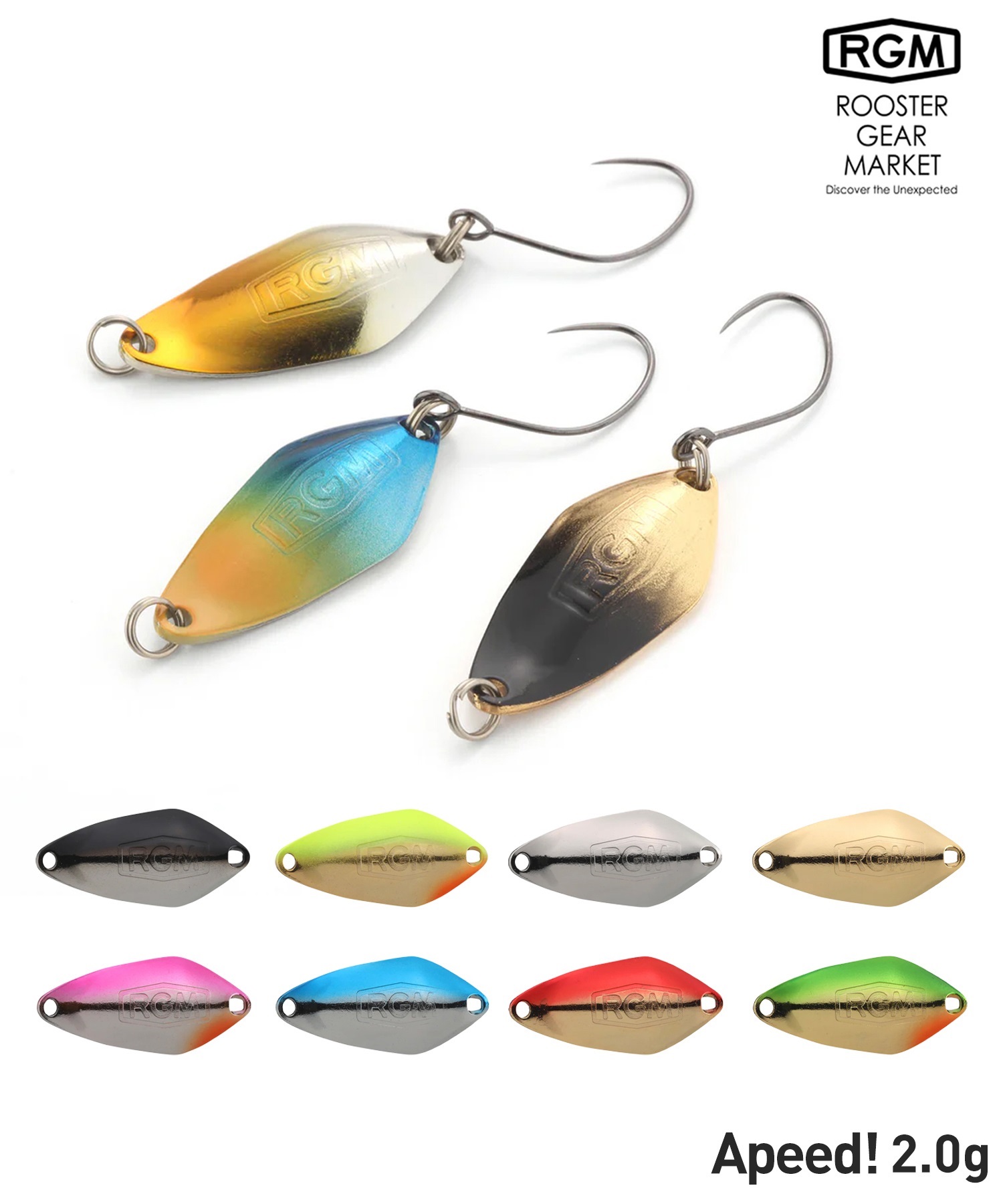 ROOSTER GEAR MARKET ルースターギアマーケット Apeed 2.0g フィッシング 仕掛け ルアー RGM ムラサキスポーツ(BKSLV-2.0G)