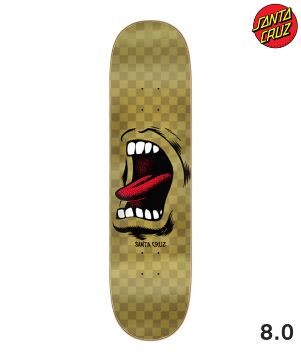 SANTA CRUZ サンタクルーズ スケートボード デッキ 8.0inch SCREAMING MOUTH スケボー