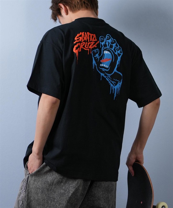 SANTACRUZ サンタクルーズ 半袖 Tシャツ メンズ バックプリント ロゴ スクリーミングハンド 502252403 ムラサキスポーツ限定