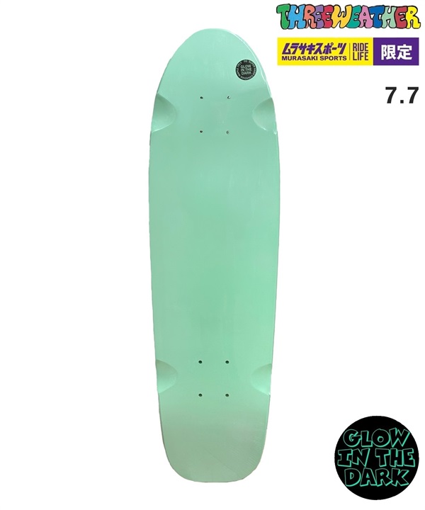 THREE WEATHER スリーウェザー スケートボード デッキ クルーザー 7.7inch LUMINOUS CRUISER(LM-7.7inch)