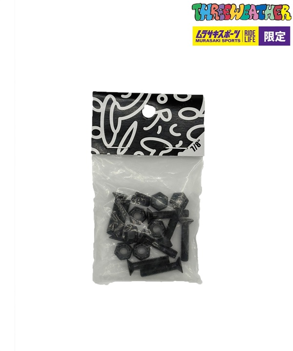 THREE WEATHER スリーウェザー スケートボード パーツ  ビス BOLTS 8本セット TWHW0708