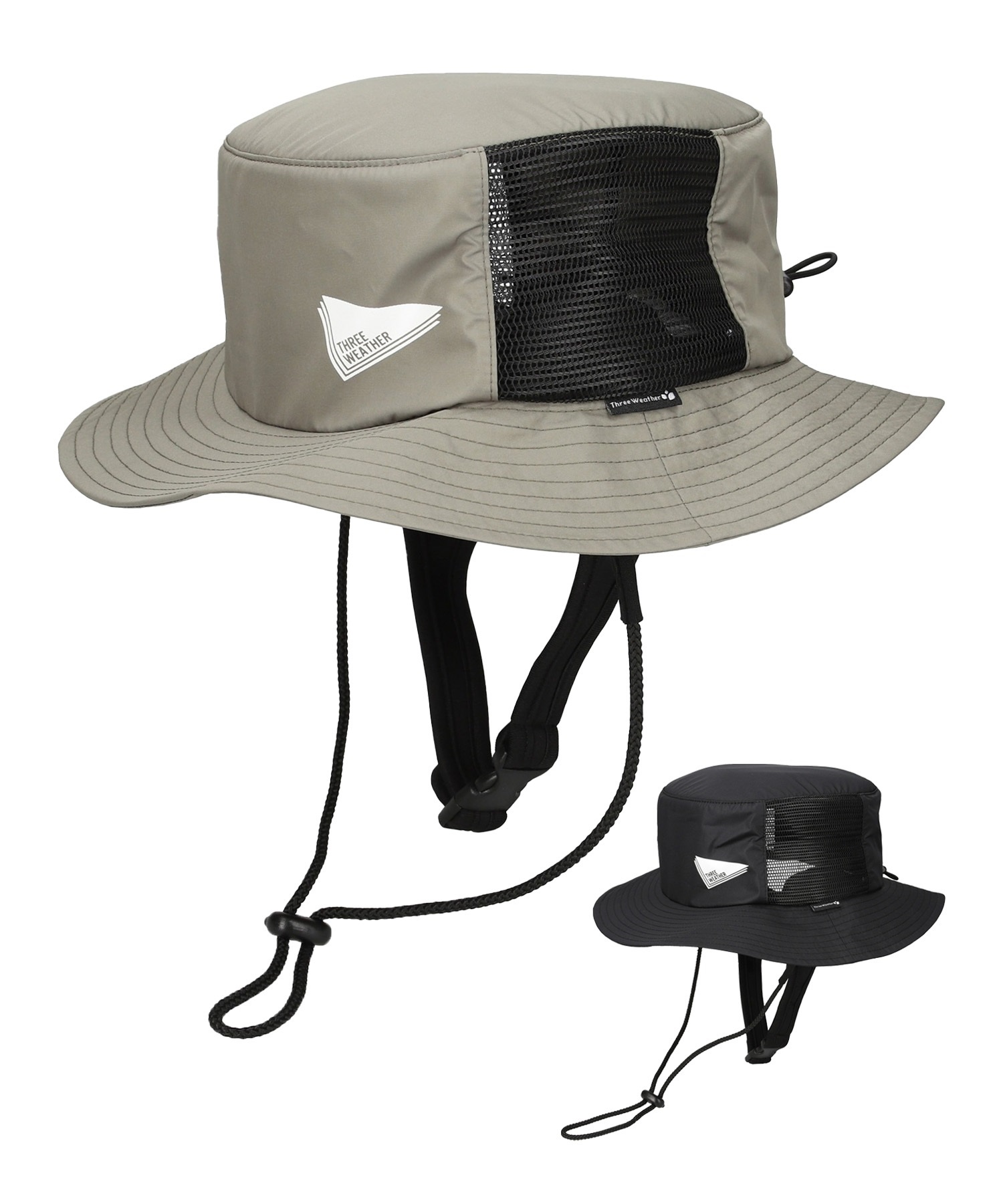 THREE WEATHER スリーウェザー ハット メッシュ 防水 ロゴ SURF HAT H20FF TW25S9901