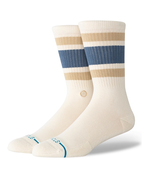 STANCE スタンス ソックス 靴下 ロゴ クルー丈 BOYD ST A556A20BOS#IVO