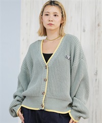 ROXY ロキシー ニット セーター カーディガン レディース クロップド丈 ショート丈 シンプル RSR254006(BLU-M)