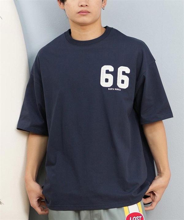 DEAR LAUREL ディアローレル 半袖 Tシャツ メンズ 抗菌防臭 UVケア 接触冷感 CAL PATCH TEE D25S2105