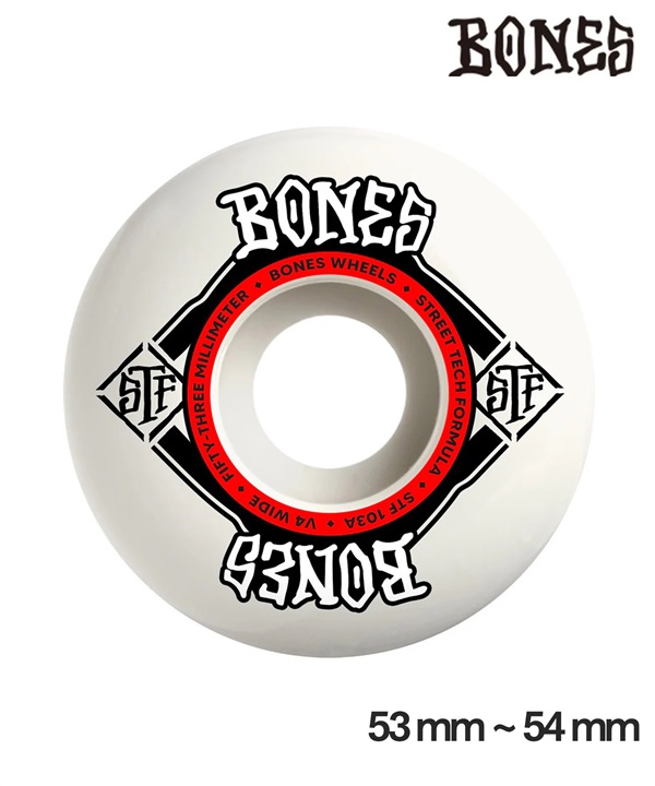 BONES ボーンズ スケートボード ウィール 53mm~55mm STF 103A V4 WIDE 初心者 おすすめ