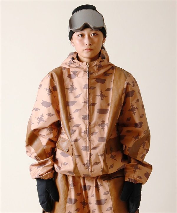 BSRABBIT ビーエスラビット JS CUT PANEL HOODED JACKET スノーボード ウェア ジャケット ユニセックス 25-26モデル MM E30 【2526】
