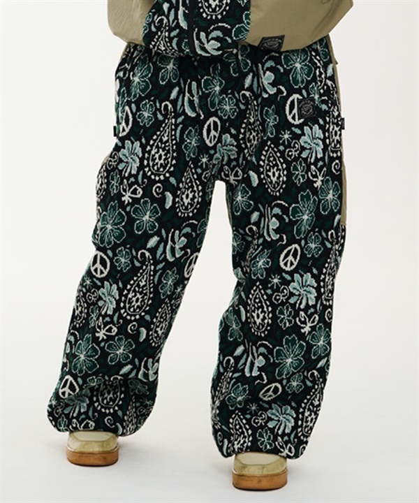 BSRABBIT ビーエスラビット BR JACQUARD WIDE JOG PT スノーボード ウェア パンツ ユニセックス 25-26モデル MM E30 【2526】