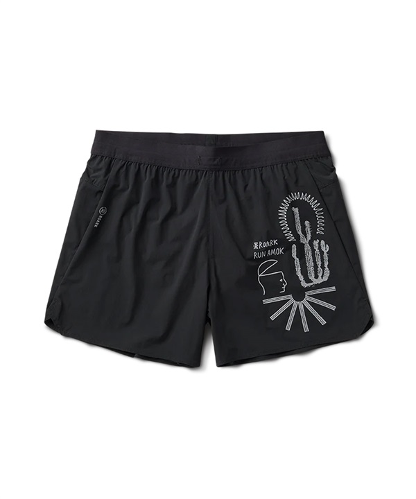 ROARK RUN AMOK ロアーク ランアモック ハーフパンツ ショートパンツ メンズ 軽量 ALTA 5 RS325-BLK(BLACK-S)