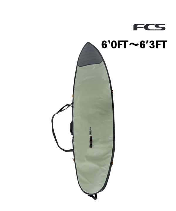 FCS エフシーエス Day Runner Shortboard Cover 6'0～6'3FT サーフィン ハードケース ショートボード用