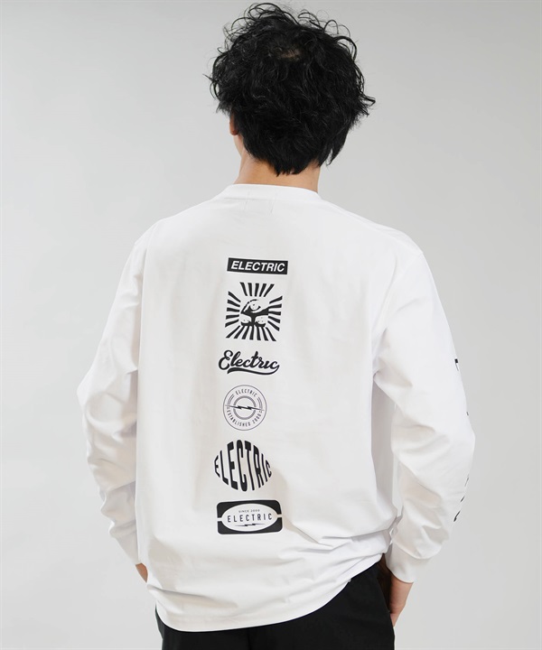 Electric エレクトリック 長袖 Tシャツ ロンT メンズ LOGOS DRY L S TEE E26STM01 ムラサキスポーツ限定
