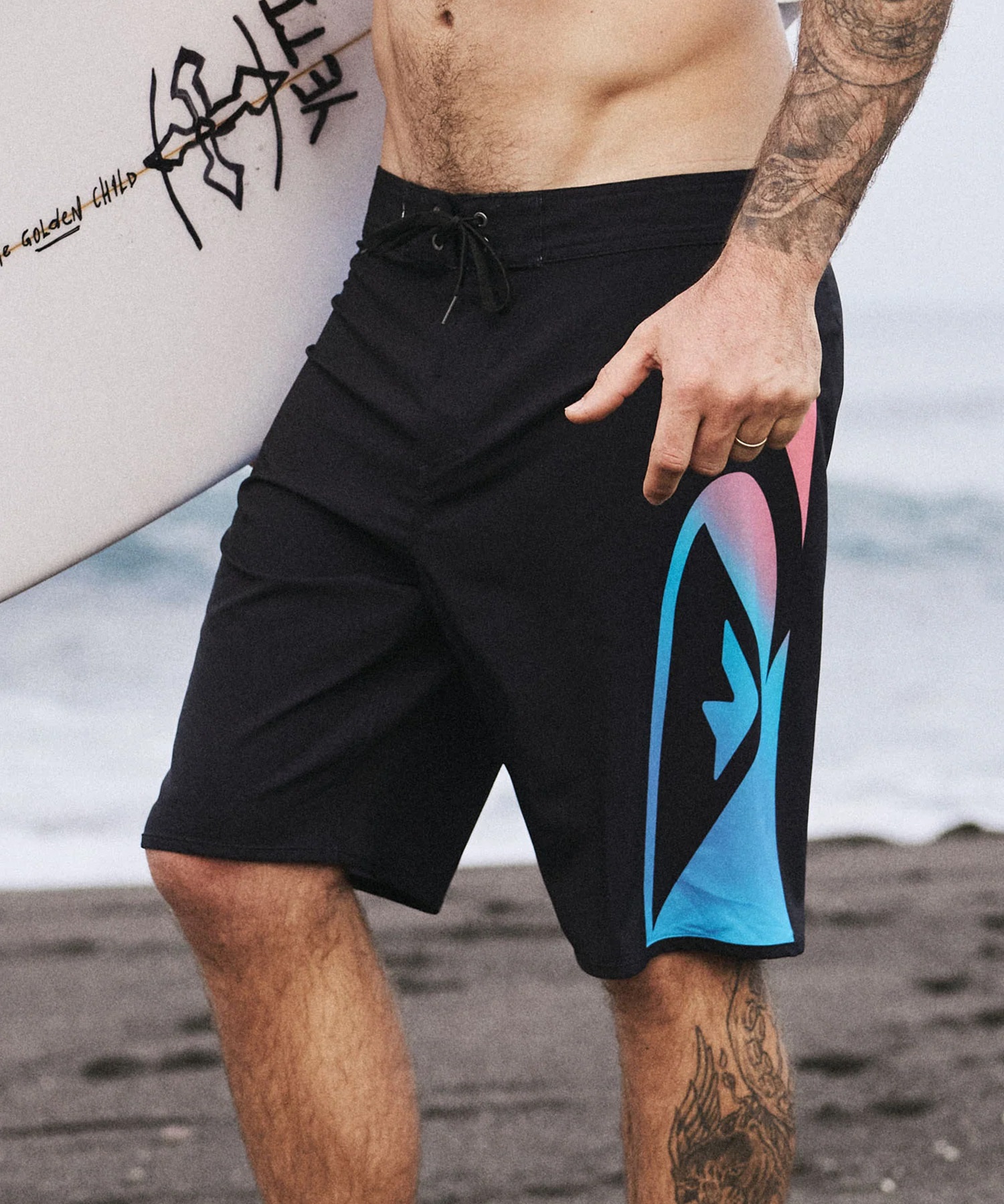 QUIKSILVER クイックシルバー 水着 海パン トランクス サーフパンツ メンズ ボードショーツ 撥水 ストレッチ 20インチ EQYBS04926(KVJ6-28inch)