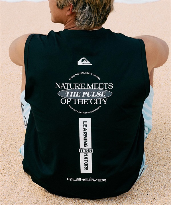 QUIKSILVER クイックシルバー 水着 ラッシュガード メンズ タンクトップ UVカット 速乾 軽量 ストレッチ 水陸両用 QLY262020