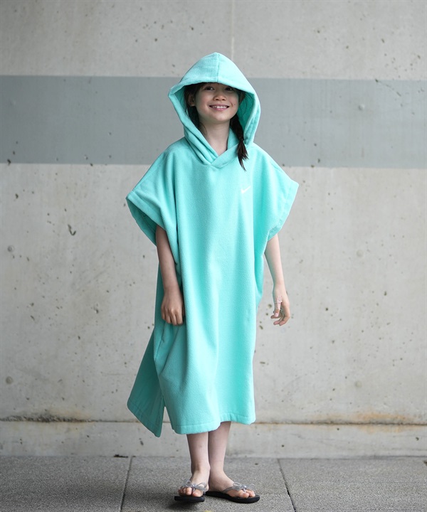 NIKE ナイキ お着替えポンチョ キッズ ジュニア 子供 タオル フード付き NESSG840