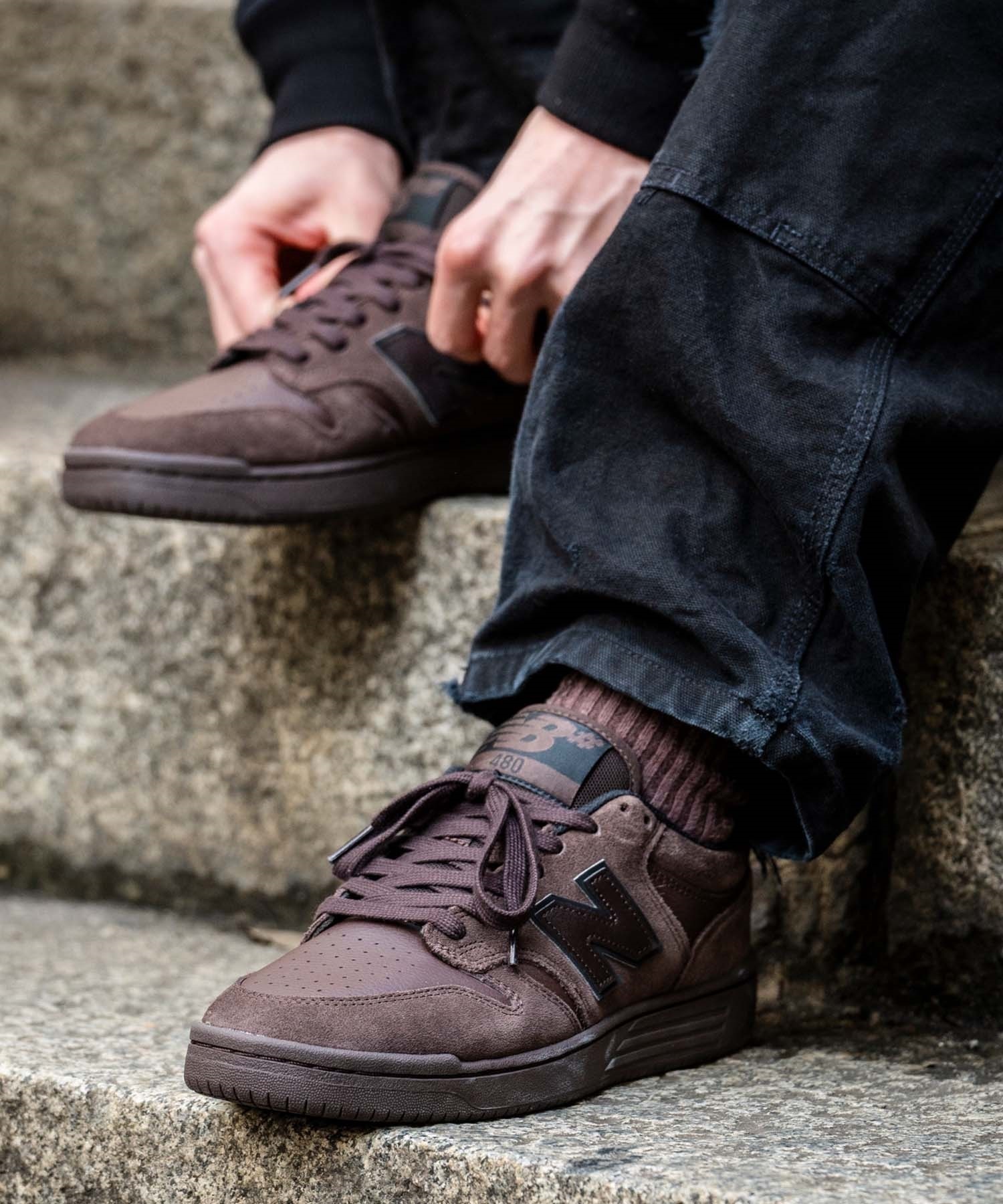 new balance numeric ニューバランス ヌメリック UN480 シューズ スケートボード/アクションスポーツ スニーカー メンズ レディース(CHC-23.0cm)