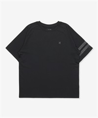 Hurley ハーレー 水着 ラッシュガード 半袖 Tシャツ メンズ UVカット 吸水速乾 水陸両用 MUSS251023(BKBK-M)