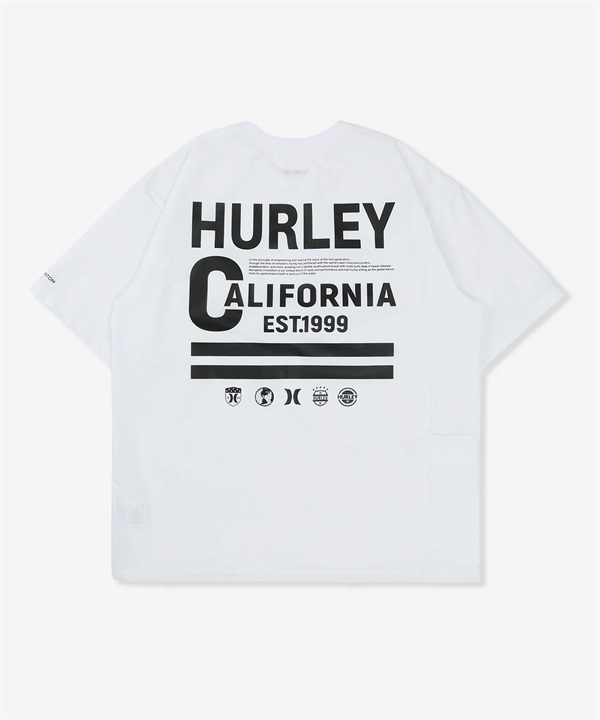 Hurley ハーレー 水着 ラッシュガード 半袖 Tシャツ メンズ 耐久 ストレッチ 水陸両用 MUSS261045(WHT-M)
