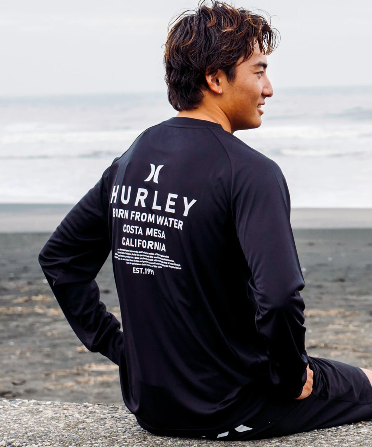 Hurley ハーレー 水着 ラッシュガード 長袖 Tシャツ ロンT メンズ UVカット 撥水 速乾 遮熱 MSRG261059