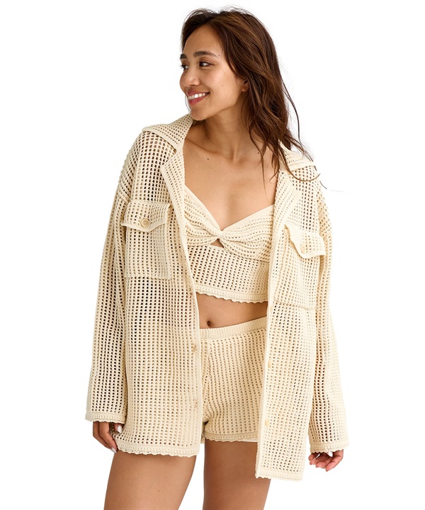 BILLABONG ビラボン 長袖 シャツ レディース ニット 吸水速乾 セットアップ対応 BG013867 UT