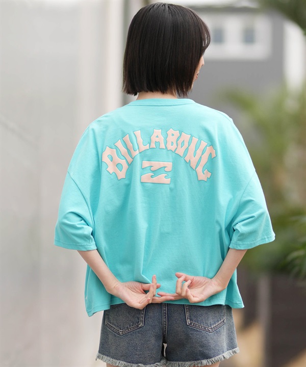 BILLABONG ビラボン 半袖 Tシャツ レディース PUFF ARCH WIDE LOOSE CROP BG013208