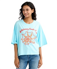 BILLABONG ビラボン 半袖 Tシャツ レディース コード刺繍 ショート丈 BG013210(PBE-M)