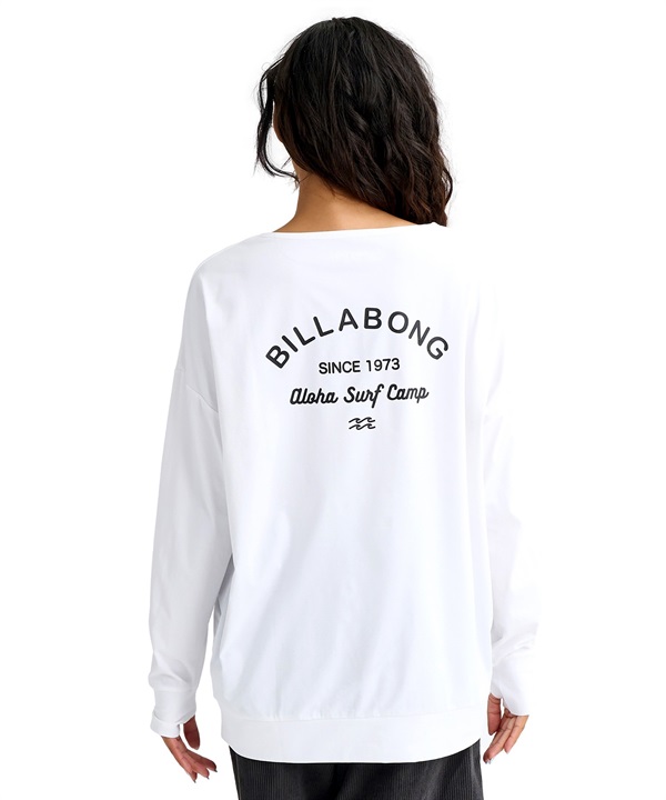 BILLABONG ビラボン 水着 ラッシュガード 長袖 Tシャツ ロンT レディース 水陸両用 MORFY LOGO BOATNECK RG BG013856