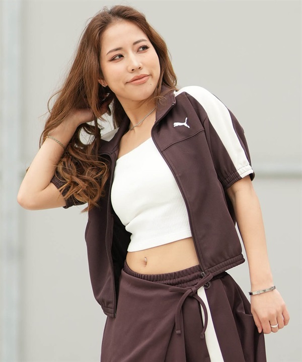 PUMA プーマ ジャージ トラックジャケット レディース T7 ショートスリーブ JKT FZ 636871