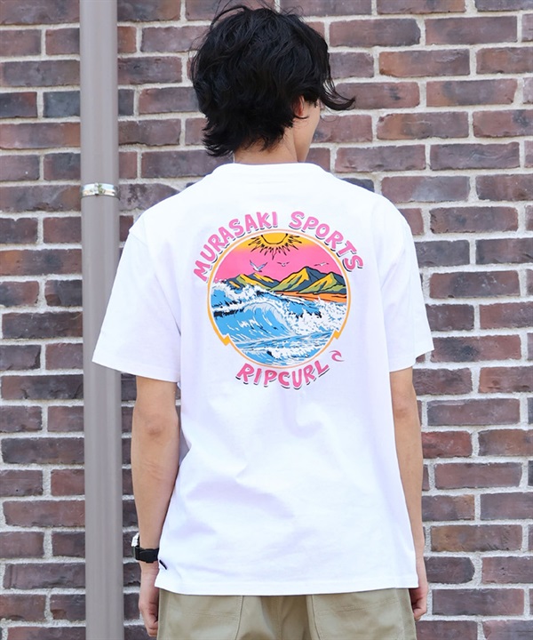 MURASAKI ムラサキ × RIPCURL リップカール コラボレーション 半袖 Tシャツ メンズ M RCM6S-2101 ムラサキスポーツ限定