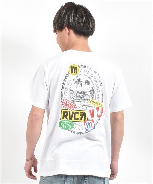 MURASAKI ムラサキ × RVCA ルーカ コラボレーション 半袖 Tシャツ メンズ VACATION TAG RVCA SS BG04AP08 ムラサキスポーツ限定
