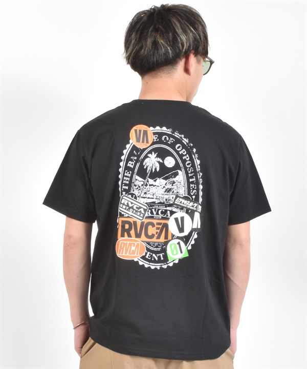 MURASAKI ムラサキ × RVCA ルーカ コラボレーション 半袖 Tシャツ メンズ VACATION TAG RVCA SS BG04AP08 ムラサキスポーツ限定