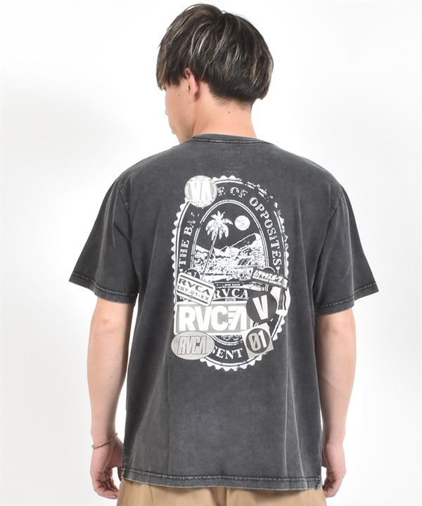 MURASAKI ムラサキ × RVCA ルーカ コラボレーション 半袖 Tシャツ メンズ VACATION TAG RVCA SS BG04AP08 ムラサキスポーツ限定