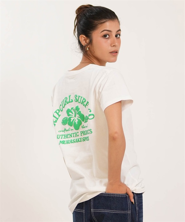 MURASAKI ムラサキ × RIPCURL リップカール 半袖 Tシャツ レディース コラボレーション M RCL6S-2101
