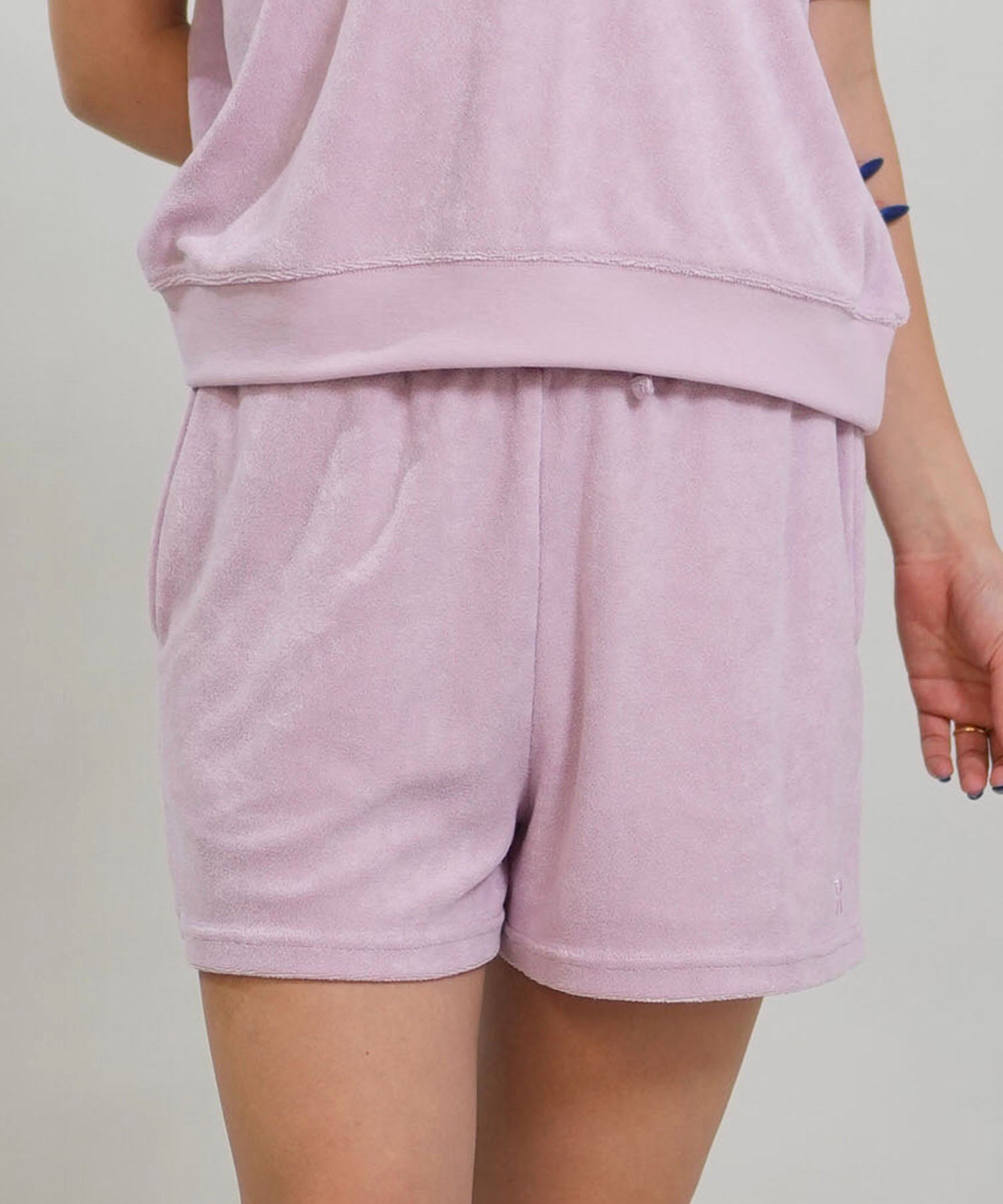 RIKKA FEMME リッカファム ハーフパンツ ショートパンツ レディース パイルショーツ セットアップ対応 RF6S-3304(PNK-FREE)