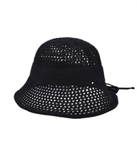 RIKKA FEMME リッカファム ハット バケットハット サマーニットハット RFA6S-1201(BLK-FREE)