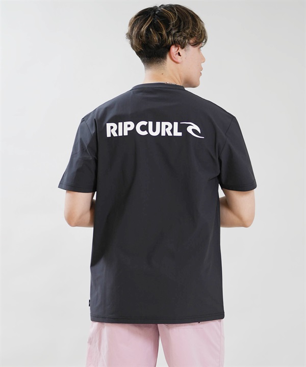 RIP CURL リップカール 水着 ラッシュガード 半袖 Tシャツ メンズ BLADE LOGO RASH RCM6S-4302(BKP-M)