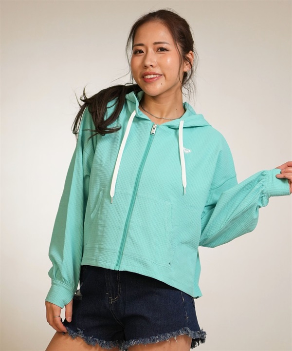 ROXY ロキシー ジップアップ パーカー レディース 水陸両用 SEASIDE BLUE パーカー RLY261030 UT