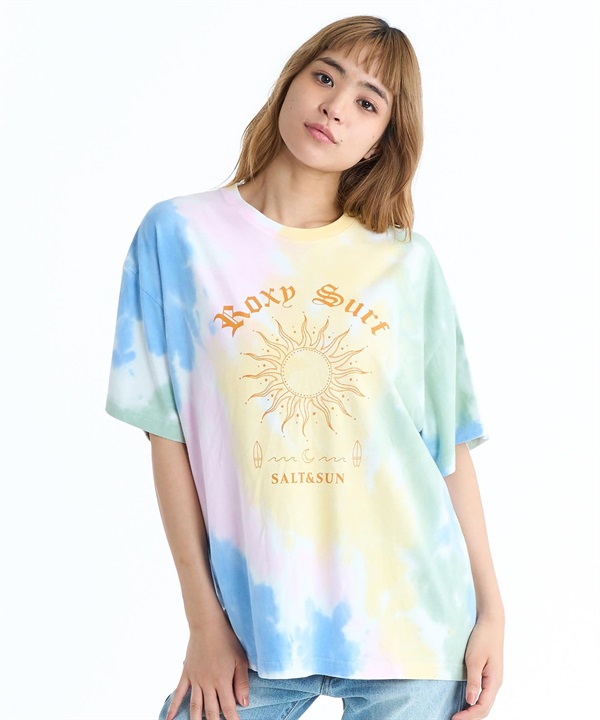 ROXY ロキシー 半袖 Tシャツ レディース バックプリント ボーダー タイダイ RST261093