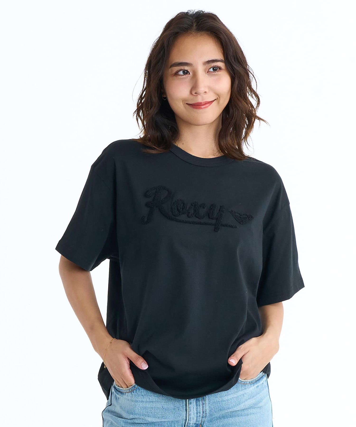 ROXY ロキシー 半袖 Tシャツ レディース ロゴ RST261095(BLK-M)