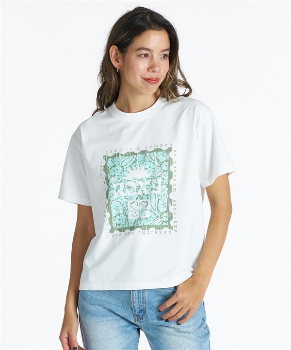 ROXY ロキシー 半袖 Tシャツ レディース フロントプリント RST261645M ムラサキスポーツ限定