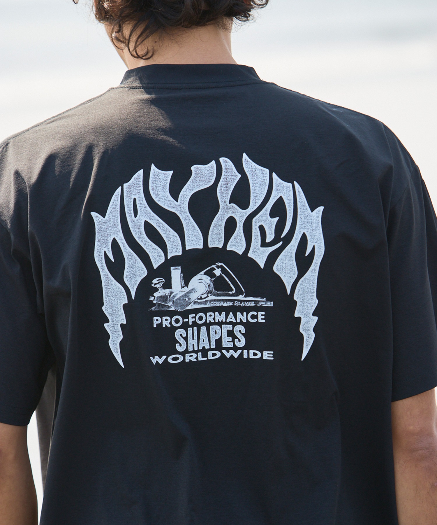 LOST ロスト 水着 ラッシュガード メンズ 半袖 Tシャツ UVカット 速乾 ストレッチ 水陸両用 LM6S-4303(BLK-M)