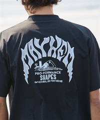 LOST ロスト 水着 ラッシュガード メンズ 半袖 Tシャツ UVカット 速乾 ストレッチ 水陸両用 LM6S-4303(BLK-M)