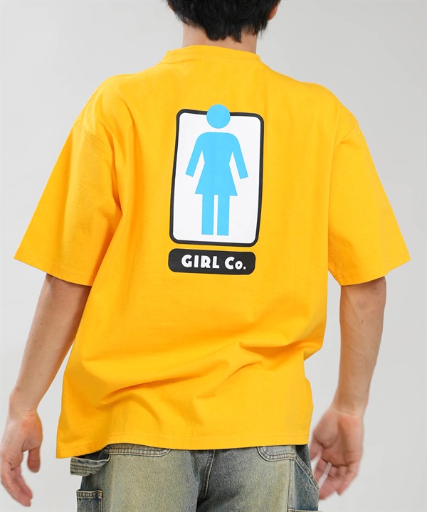 GIRL ガール 半袖 Tシャツ メンズ ロゴ バックプリント GR26STM03 ムラサキスポーツ限定