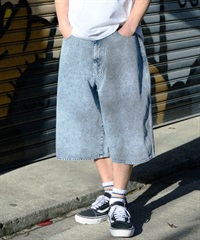 DEAR LAUREL ディアローレル ハーフパンツ ショートパンツ メンズ ショーツ DNM BAGGY SHORTS DL26S-3305(BLU-M)
