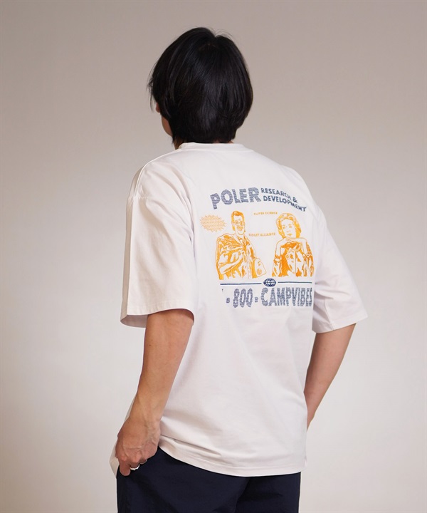 POLER ポーラー 半袖 Tシャツ メンズ 水陸両用 RND EMB DRY SURF TEE 269MCV0038 ムラサキスポーツ限定
